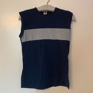 US striped sleeveless tank